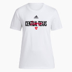 CENTRAL TEXAS CHRISTIAN SCHOOL LIONS <span class="pdp-name-mascot">CENTRAL TEXAS LIONS</span> adidas Women's Short-Sleeve Pre-Game Badge of Sport Tee Front Thumbnail