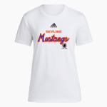 Skyline Gila River Mustangs <span class="pdp-name-mascot">Skyline Mustangs</span> adidas Women's Short-Sleeve Pre-Game Badge of Sport Tee Front Thumbnail