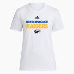North Brunswick Raiders <span class="pdp-name-mascot">North Brunswick Raiders</span> adidas Women's Short-Sleeve Pre-Game Badge of Sport Tee Front Thumbnail