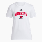 CARDINAL HIGH SCHOOL HUSKIES <span class="pdp-name-mascot">CARDINAL HUSKIES</span> adidas Women's Short-Sleeve Pre-Game Badge of Sport Tee Front Thumbnail