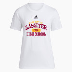 LASSITER HIGH SCHOOL TROJANS adidas Women's Short-Sleeve Pre-Game Badge of Sport Tee Front Thumbnail
