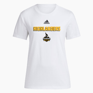 adidas Women's Short-Sleeve Pre-Game Badge of Sport Tee