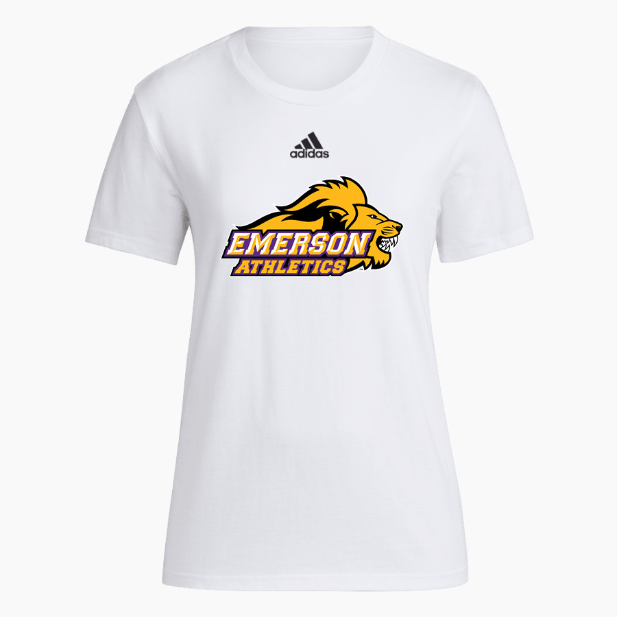 Emerson Lions adidas Women's Short-Sleeve Pre-Game Badge of Sport Tee