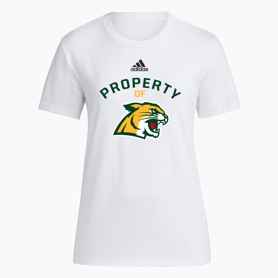 Northern Michigan Wildcats <span class="pdp-name-mascot">Northern Michigan Wildcats</span> adidas Women's Short-Sleeve Pre-Game Badge of Sport Tee
