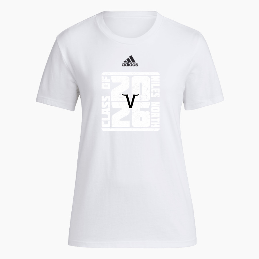 Niles North Vikings adidas Women's Short-Sleeve Pre-Game Badge of Sport Tee
