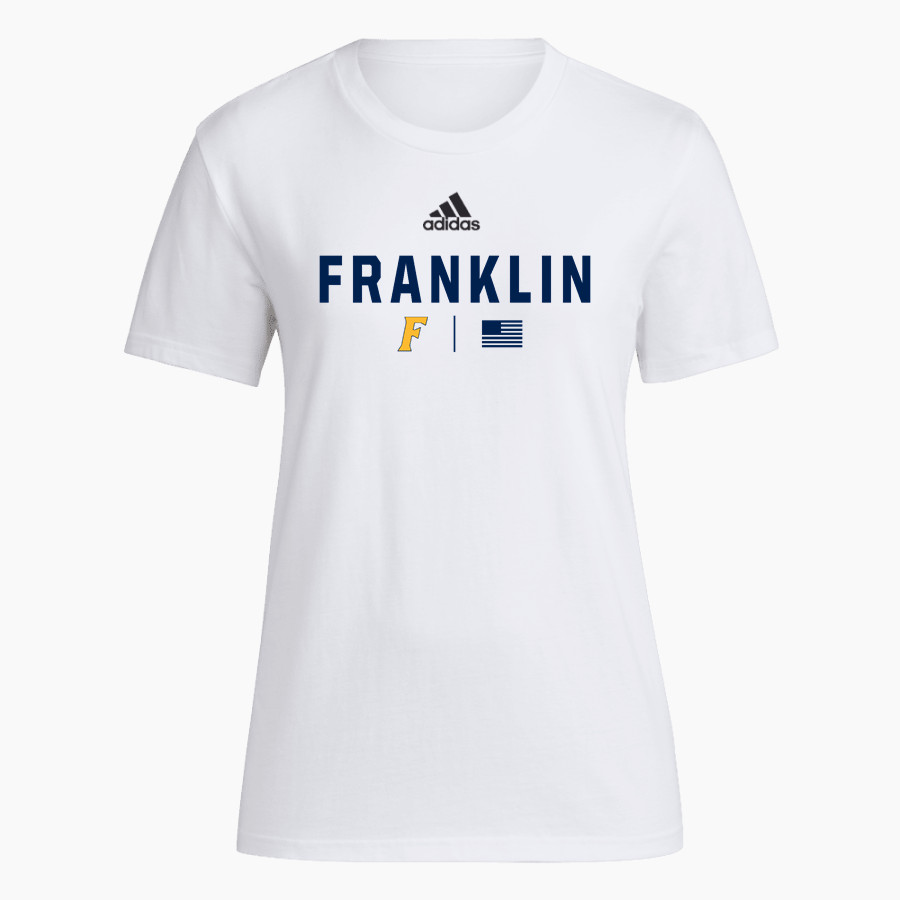 FRANKLIN HIGH SCHOOL WARRIORS <span class="pdp-name-mascot">FRANKLIN WARRIORS</span> adidas Women's Short-Sleeve Pre-Game Badge of Sport Tee