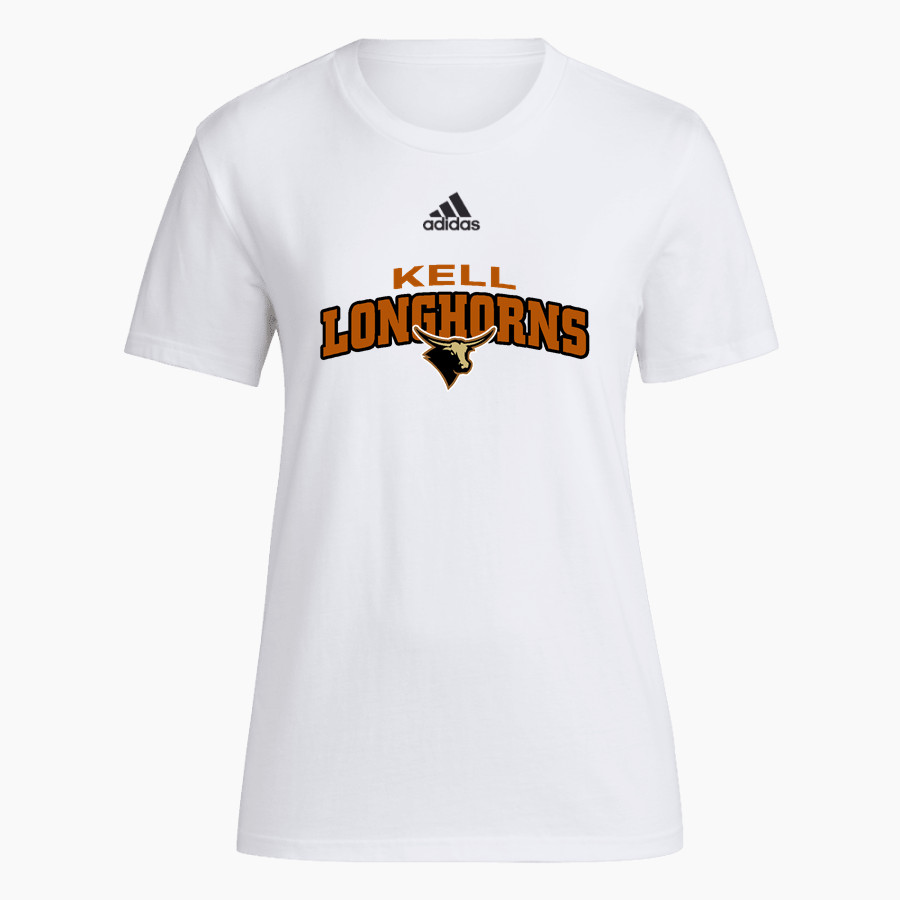Kell Longhorns <span class="pdp-name-mascot">Kell Longhorns</span> adidas Women's Short-Sleeve Pre-Game Badge of Sport Tee