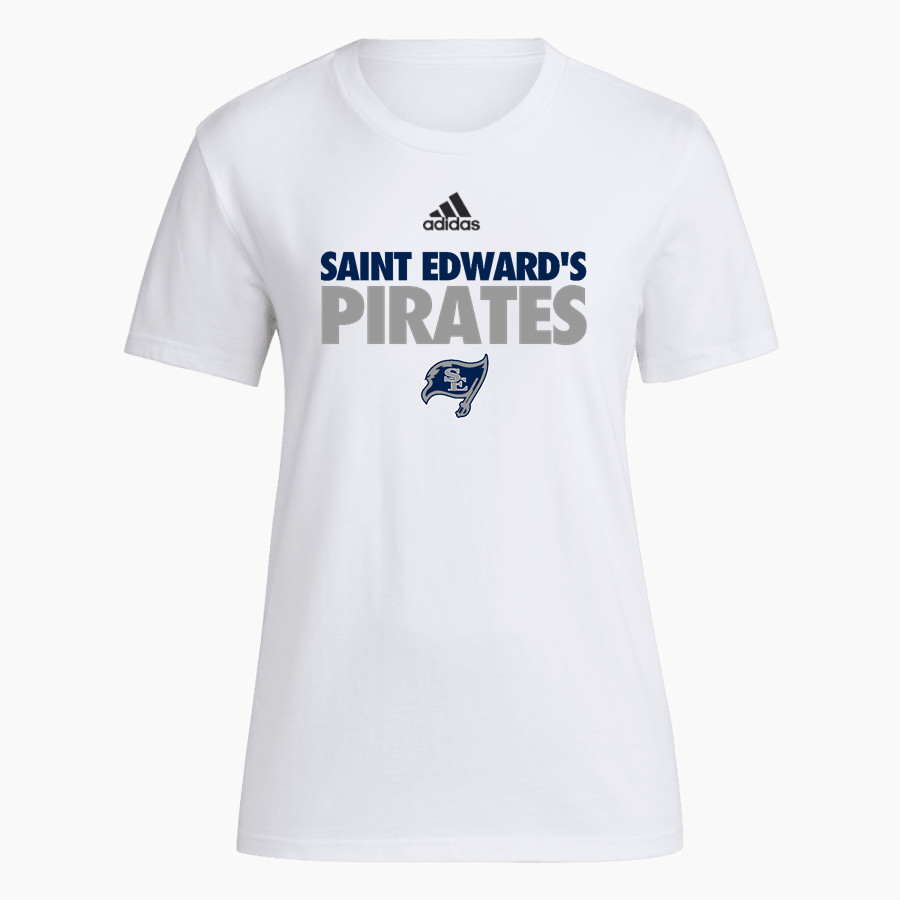 SAINT EDWARD'S HIGH SCHOOL PIRATES adidas Women's Short-Sleeve Pre-Game Badge of Sport Tee