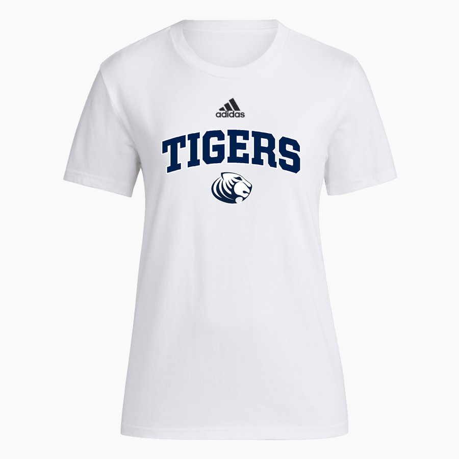 Bay Ridge Prep Tigers adidas Women's Short-Sleeve Pre-Game Badge of Sport Tee