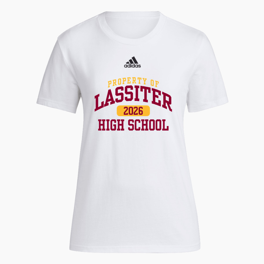 LASSITER HIGH SCHOOL TROJANS adidas Women's Short-Sleeve Pre-Game Badge of Sport Tee