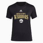 NEW EGYPT HIGH SCHOOL WARRIORS adidas Women's Short-Sleeve Pre-Game Badge of Sport Tee Front Thumbnail