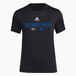 BELLWOOD-ANTIS HIGH SCHOOL BLUE DEVILS <span class="pdp-name-mascot">BELLWOOD - ANTIS BLUE DEVILS</span> adidas Women's Short-Sleeve Pre-Game Badge of Sport Tee Front Thumbnail