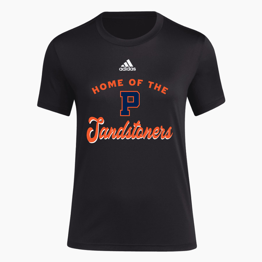 Potsdam Youth Football Association <span class="pdp-name-mascot">Potsdam Youth Football Association Sandstoners</span> adidas Women's Short-Sleeve Pre-Game Badge of Sport Tee