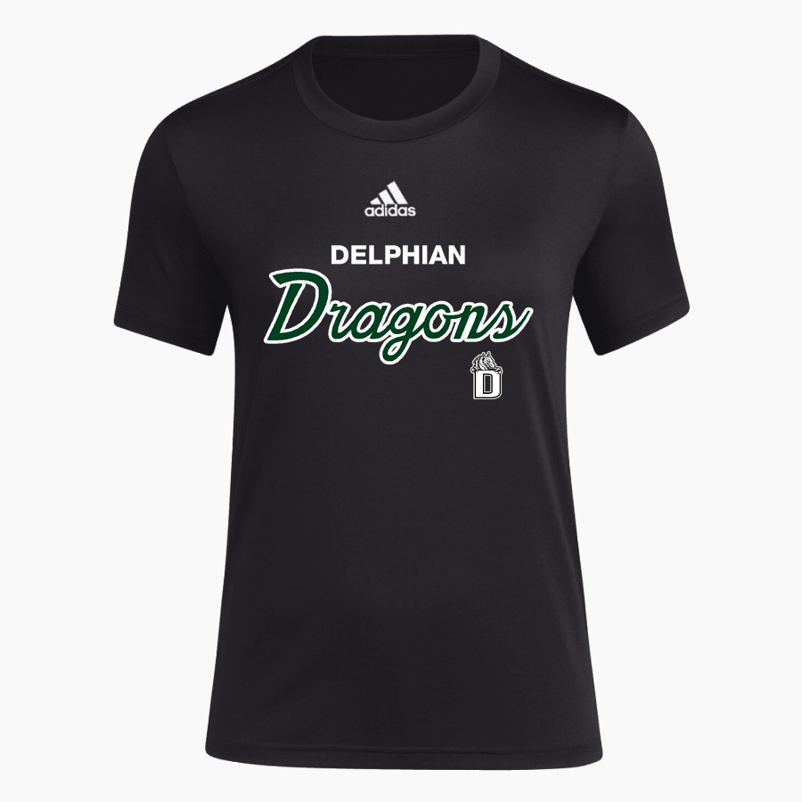 Delphian Dragons adidas Women's Short-Sleeve Pre-Game Badge of Sport Tee