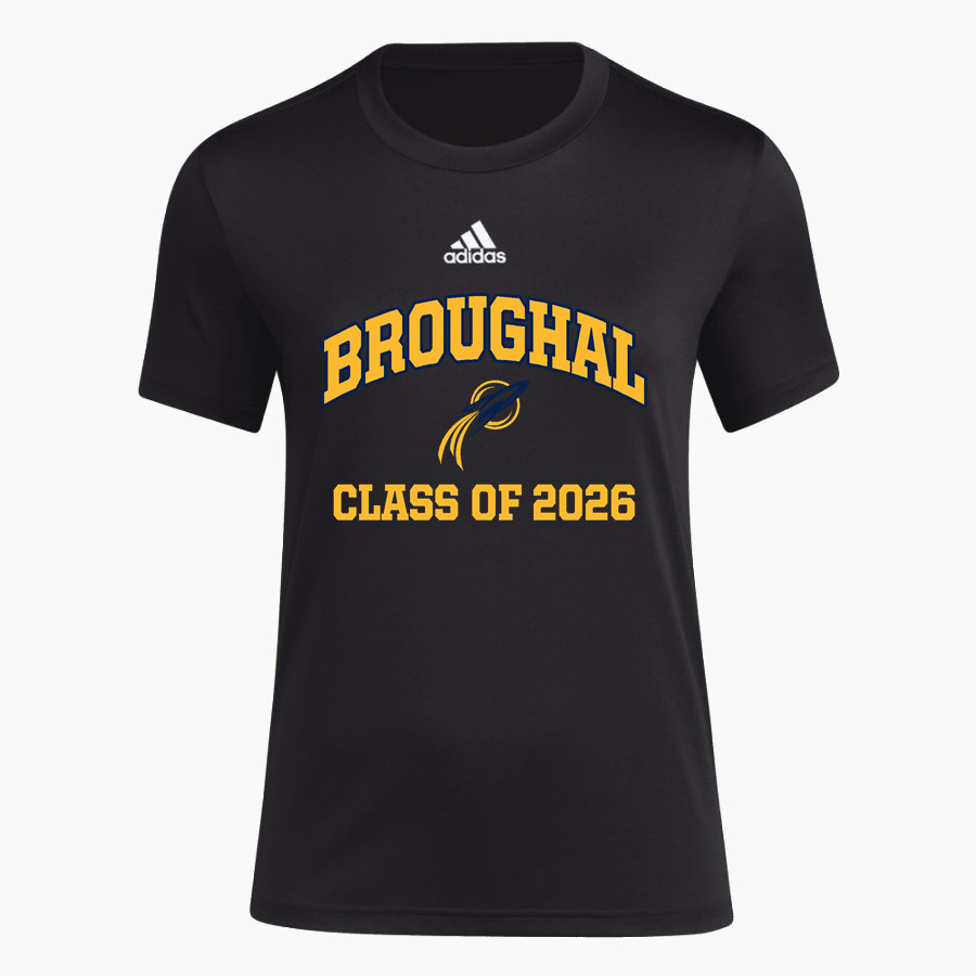 Broughal Rockets <span class="pdp-name-mascot">Broughal Rockets</span> adidas Women's Short-Sleeve Pre-Game Badge of Sport Tee