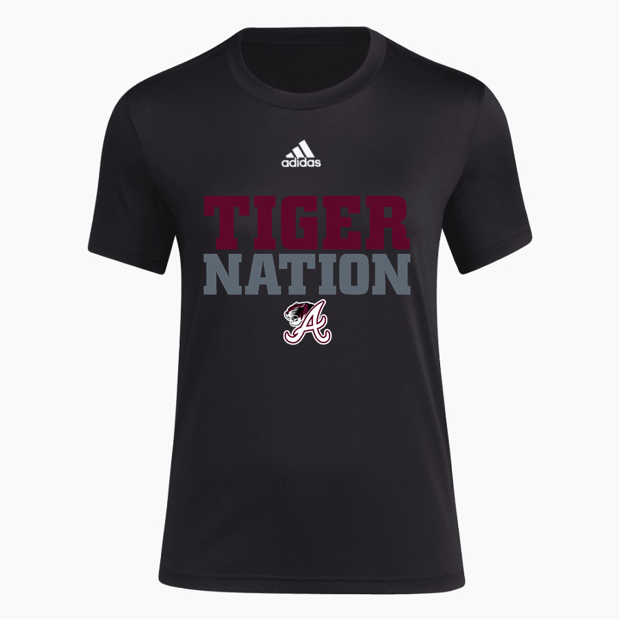 ARP HIGH SCHOOL TIGERS <span class="pdp-name-mascot">ARP TIGERS</span> adidas Women's Short-Sleeve Pre-Game Badge of Sport Tee