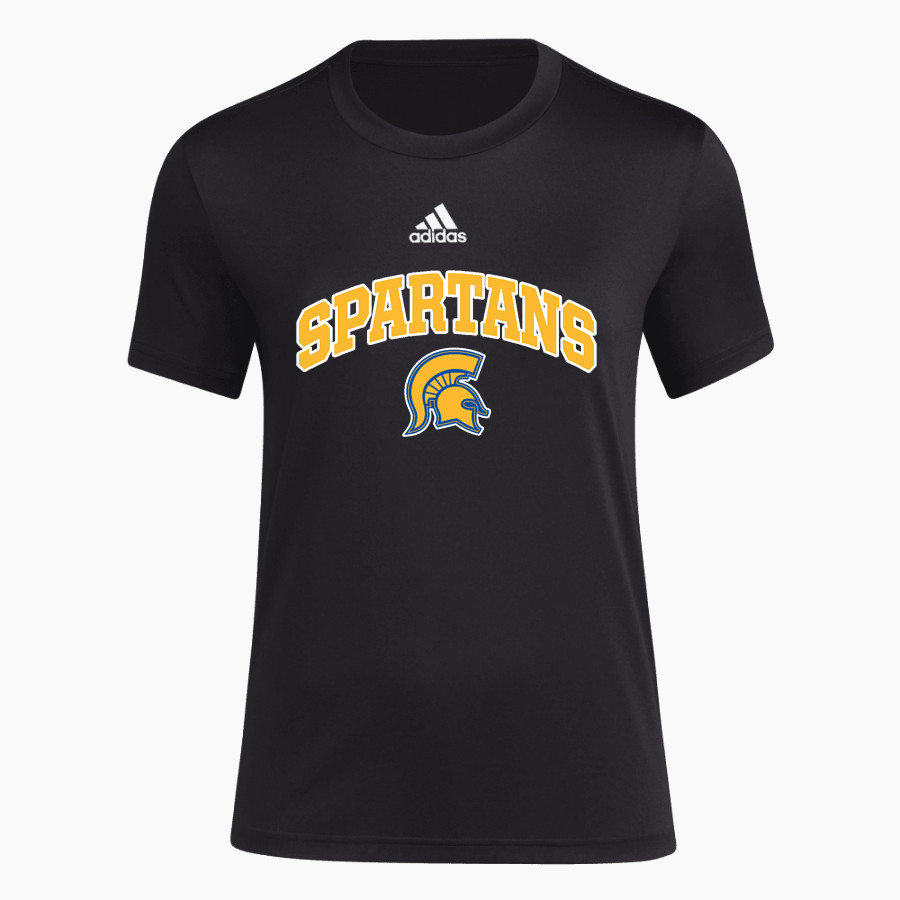 MASON CO CENTRAL HIGH SCHOOL SPARTANS <span class="pdp-name-mascot">MASON CO SPARTANS</span> adidas Women's Short-Sleeve Pre-Game Badge of Sport Tee