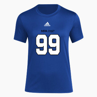 adidas Women's Short-Sleeve Pre-Game Badge of Sport Tee