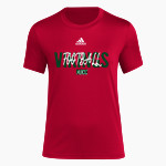 Hudson Valley Vikings <span class="pdp-name-mascot">HUDSON VALLEY VIKINGS</span> adidas Women's Short-Sleeve Pre-Game Badge of Sport Tee Front Thumbnail