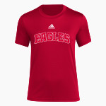 Olentangy Hyatts Eagles <span class="pdp-name-mascot">Olentangy Hyatts Eagles</span> adidas Women's Short-Sleeve Pre-Game Badge of Sport Tee Front Thumbnail