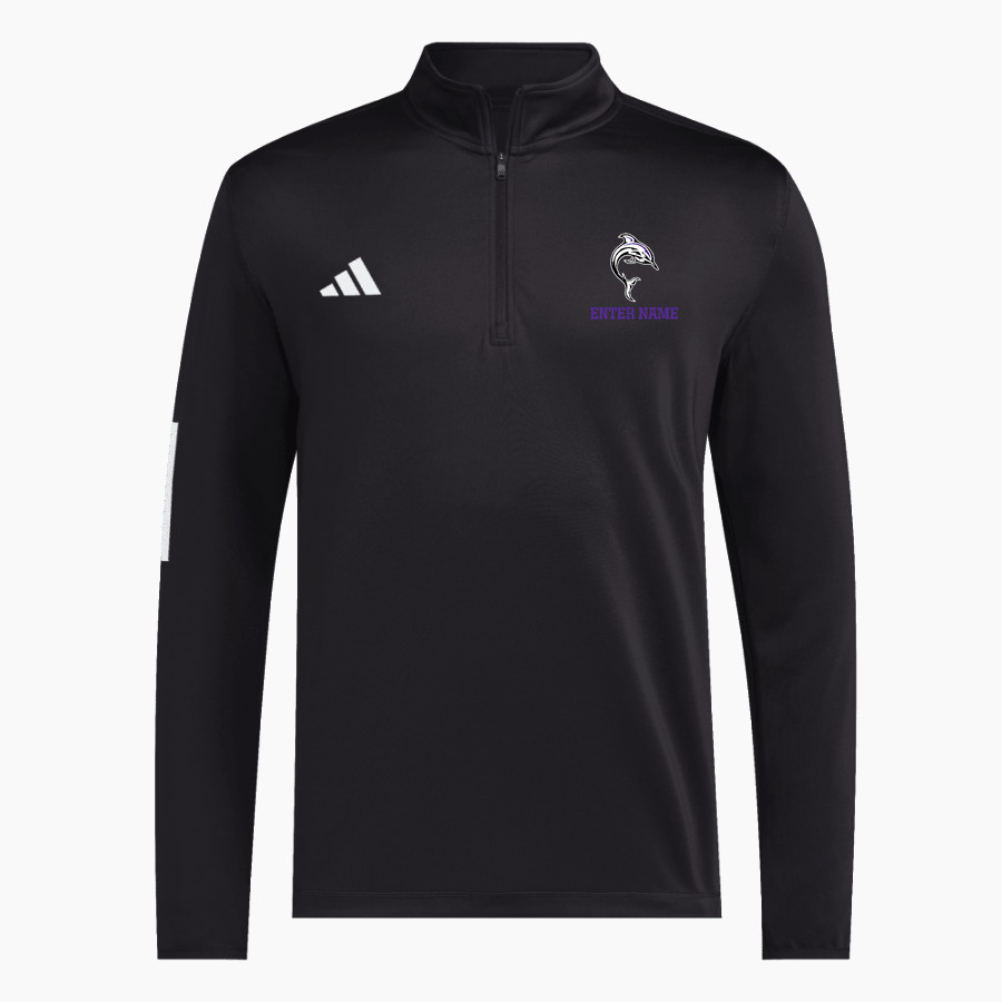 Bergman Dolphins <span class="pdp-name-mascot">Frank V. Bergman Elementary Dolphins</span> adidas Men's 1/2 Zip Golf Jacket