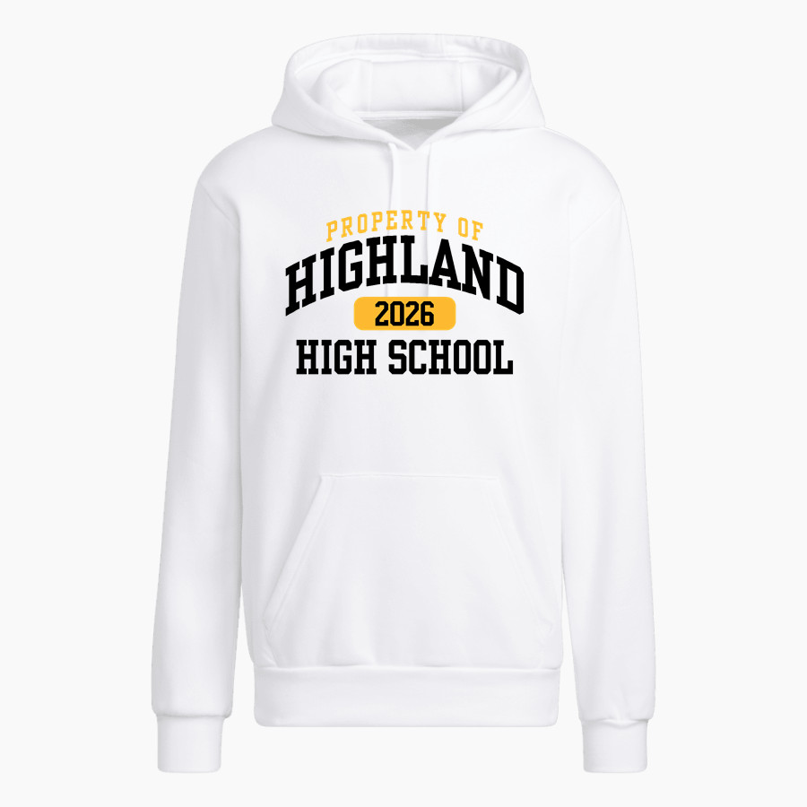 HIGHLAND HIGH SCHOOL HUSKIES adidas Men's Fleece Hoody