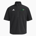 Delta College Pioneers <span class="pdp-name-mascot">Delta College Athletics Pioneers</span> adidas Men's Short Sleeve Quarter Zip Woven Jacket Front Thumbnail