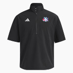 NIAAA - adidas Men's Short Sleeve Quarter Zip Woven Jacket Front Thumbnail