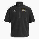 Northwest University Eagles Online Store <span class="pdp-name-mascot">Northwest Eagles</span> adidas Men's Short Sleeve Quarter Zip Woven Jacket Front Thumbnail