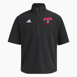 CROW HIGH SCHOOL Cougars Online Store <span class="pdp-name-mascot">CROW COUGARS</span> adidas Men's Short Sleeve Quarter Zip Woven Jacket Front Thumbnail