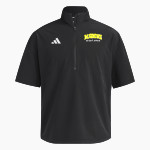 Mahone Mustangs adidas Men's Short Sleeve Quarter Zip Woven Jacket Front Thumbnail