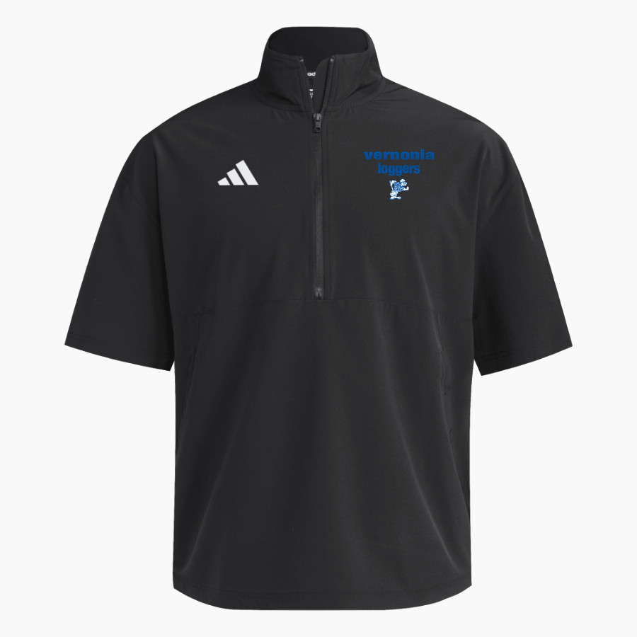 Vernonia Loggers <span class="pdp-name-mascot">Vernonia Loggers</span> adidas Men's Short Sleeve Quarter Zip Woven Jacket