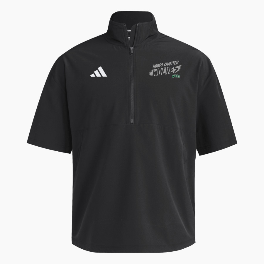 Woods Charter Wolves adidas Men's Short Sleeve Quarter Zip Woven Jacket