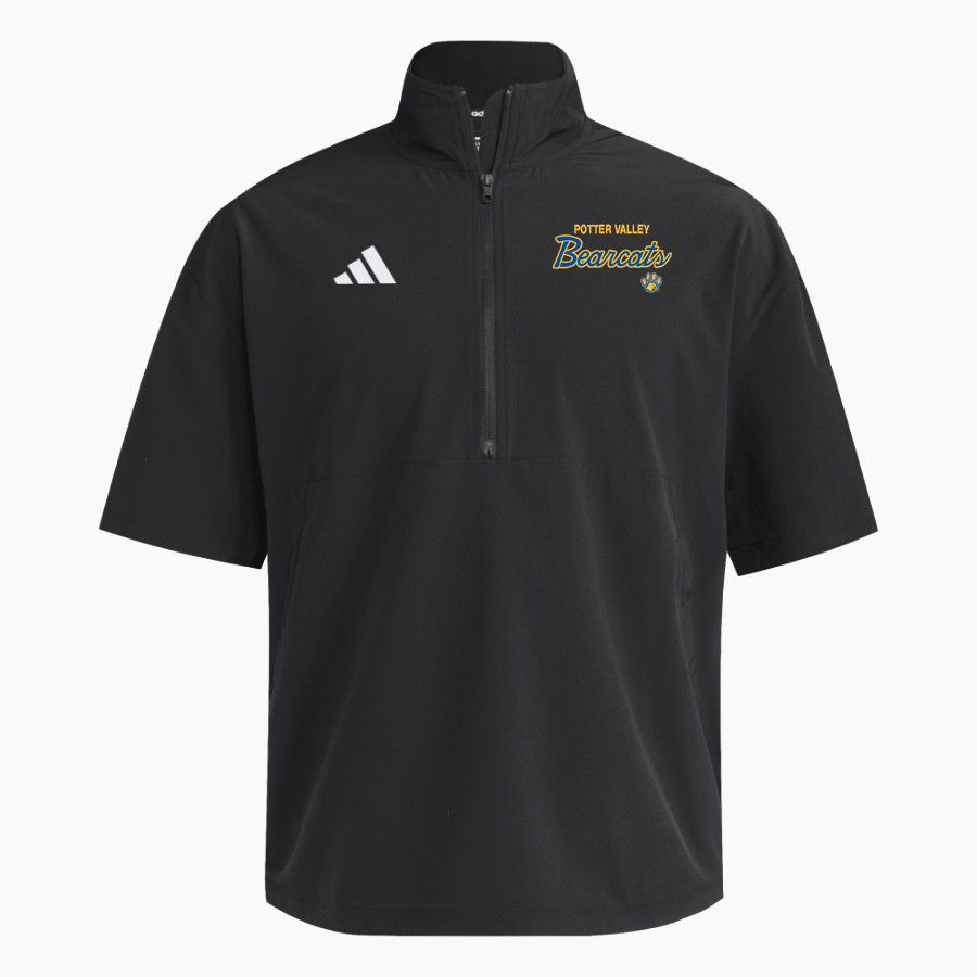 Potter Valley Bearcats <span class="pdp-name-mascot">Potter Valley Bearcats</span> adidas Men's Short Sleeve Quarter Zip Woven Jacket