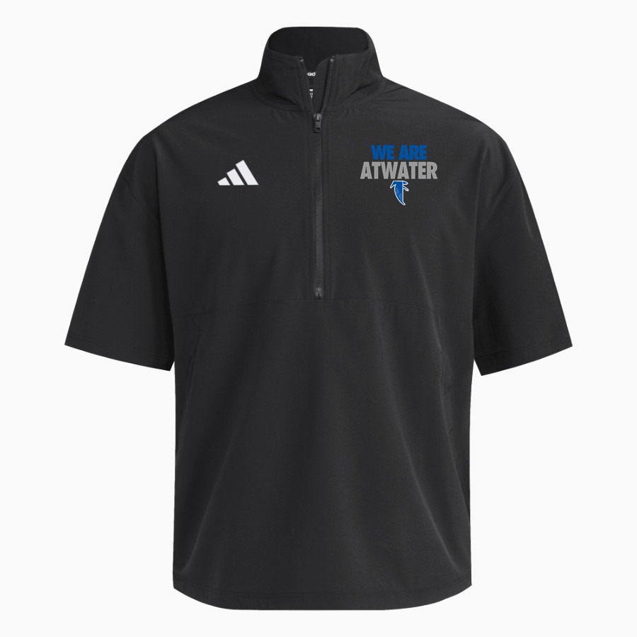 ATWATER HIGH SCHOOL FALCONS adidas Men's Short Sleeve Quarter Zip Woven Jacket