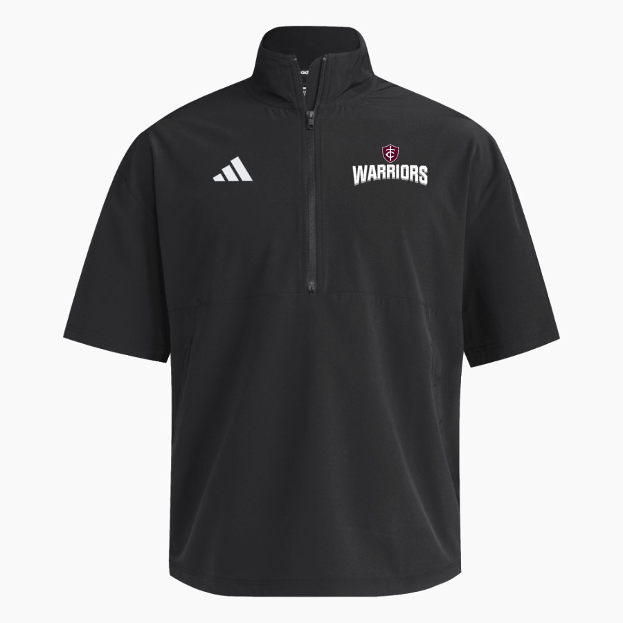 Trinity Warriors <span class="pdp-name-mascot">Trinity Christian Warriors</span> adidas Men's Short Sleeve Quarter Zip Woven Jacket