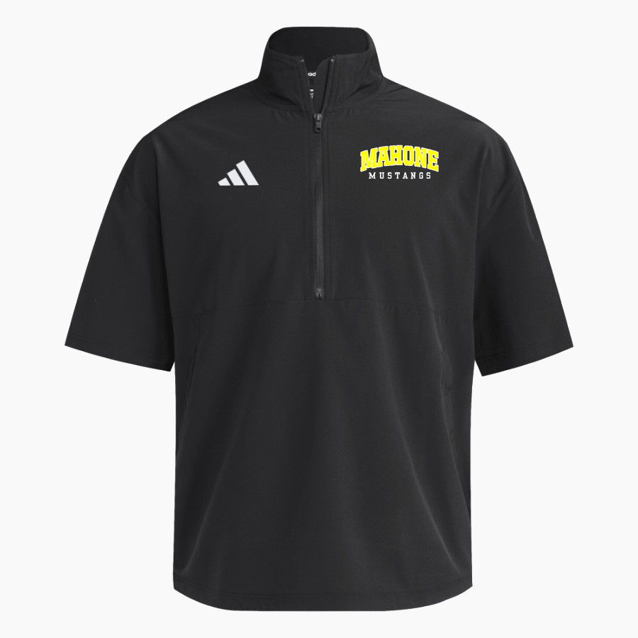 Mahone Mustangs adidas Men's Short Sleeve Quarter Zip Woven Jacket