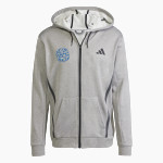 Northwest University Eagles Online Store <span class="pdp-name-mascot">Northwest Eagles</span> adidas Men's Game & Go Team Issue Full Zip Hoodie Front Thumbnail