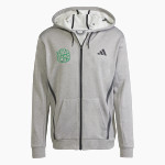 West Lutheran Warriors adidas Men's Game & Go Team Issue Full Zip Hoodie Front Thumbnail