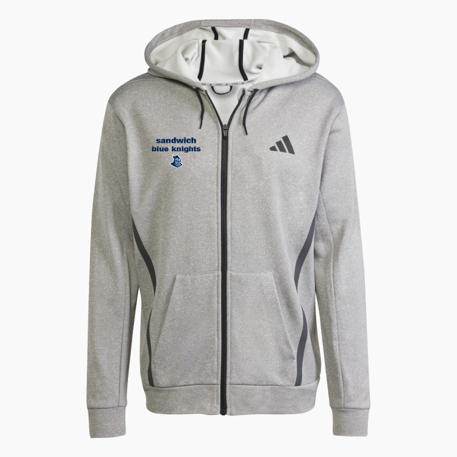 SANDWICH HIGH SCHOOL BLUE KNIGHTS adidas Men's Game & Go Team Issue Full Zip Hoodie