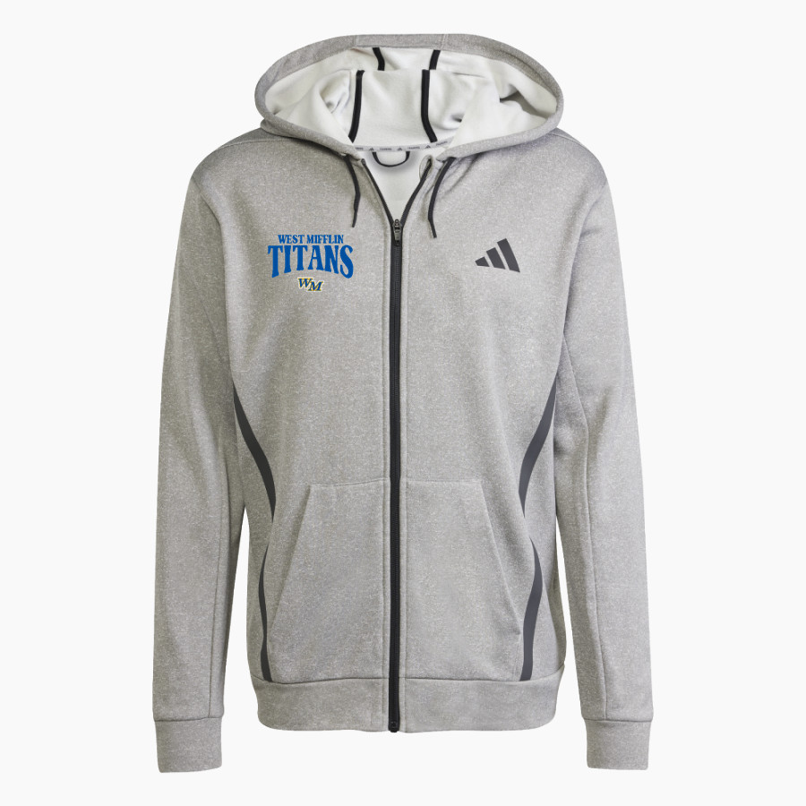 West Mifflin High School Titans Official Online Store adidas Men's Game & Go Team Issue Full Zip Hoodie