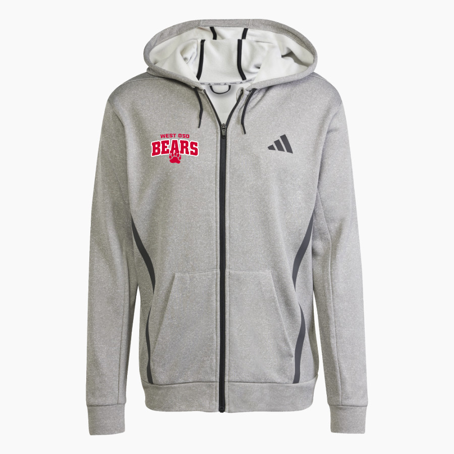 West Oso Bears <span class="pdp-name-mascot">West Oso Bears</span> adidas Men's Game & Go Team Issue Full Zip Hoodie