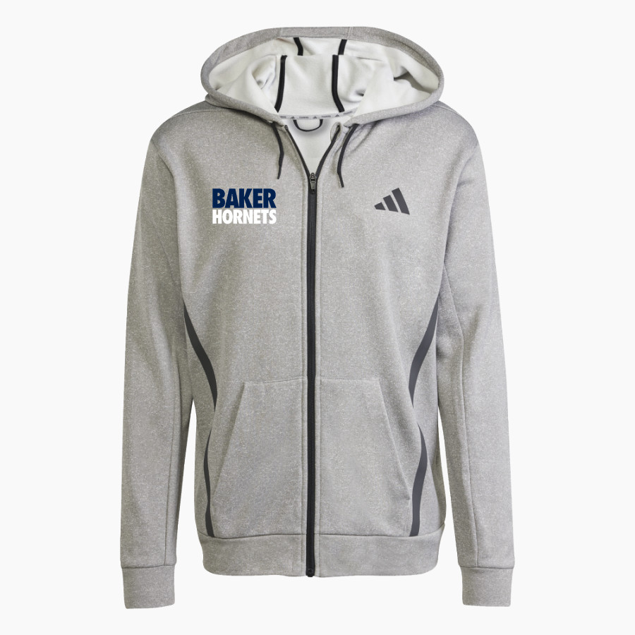 BAKER HIGH SCHOOL HORNETS <span class="pdp-name-mascot">BAKER HORNETS</span> adidas Men's Game & Go Team Issue Full Zip Hoodie