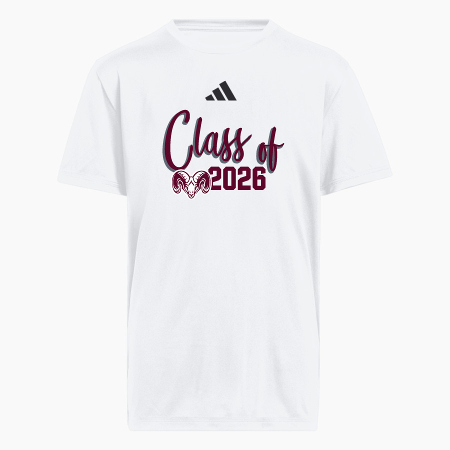 GORHAM HIGH SCHOOL RAMS <span class="pdp-name-mascot">GORHAM RAMS</span> adidas Youth Pregame Short Sleeve Tee
