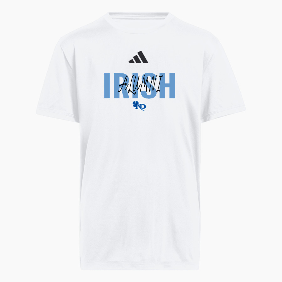 NOTRE DAME HIGH SCHOOL IRISH <span class="pdp-name-mascot">NOTRE DAME IRISH</span> adidas Youth Pregame Short Sleeve Tee