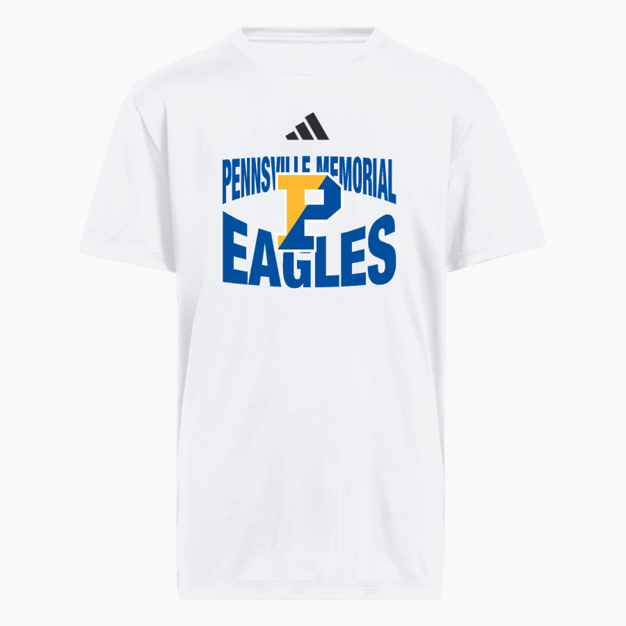 PENNSVILLE MEMORIAL HIGH SCHOOL EAGLES <span class="pdp-name-mascot">PENNSVILLE MEMORIAL EAGLES</span> adidas Youth Pregame Short Sleeve Tee