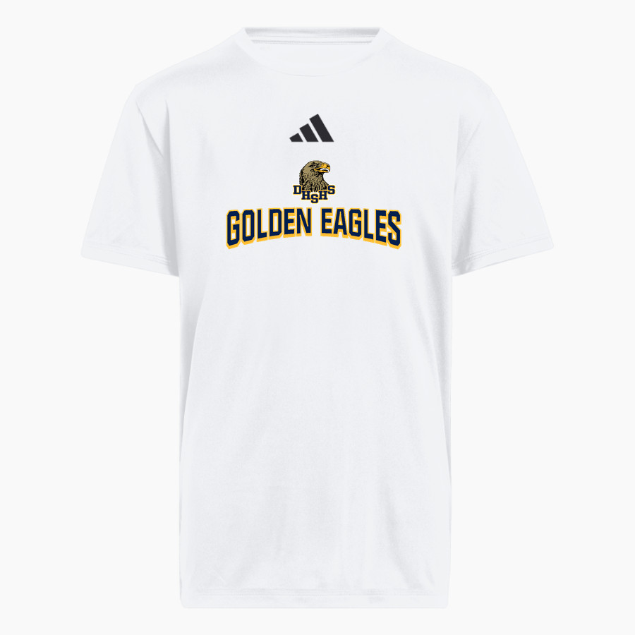 DESERT HOT SPRINGS HIGH SCHOOL GOLDEN EAGLES <span class="pdp-name-mascot">DESERT HOT SPRINGS GOLDEN EAGLES</span> adidas Youth Pregame Short Sleeve Tee