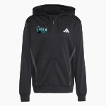 Gotham Tech Gargoyles <span class="pdp-name-mascot">Gotham Tech High School Gargoyles</span> adidas Men's Game & Go Team Issue Full Zip Hoodie Front Thumbnail