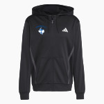 TAHOKA HIGH SCHOOL BULLDOGS <span class="pdp-name-mascot">TAHOKA BULLDOGS</span> adidas Men's Game & Go Team Issue Full Zip Hoodie Front Thumbnail