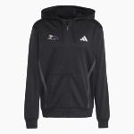 COLUMBIA HIGH SCHOOL COYOTES adidas Men's Game & Go Team Issue Full Zip Hoodie Front Thumbnail